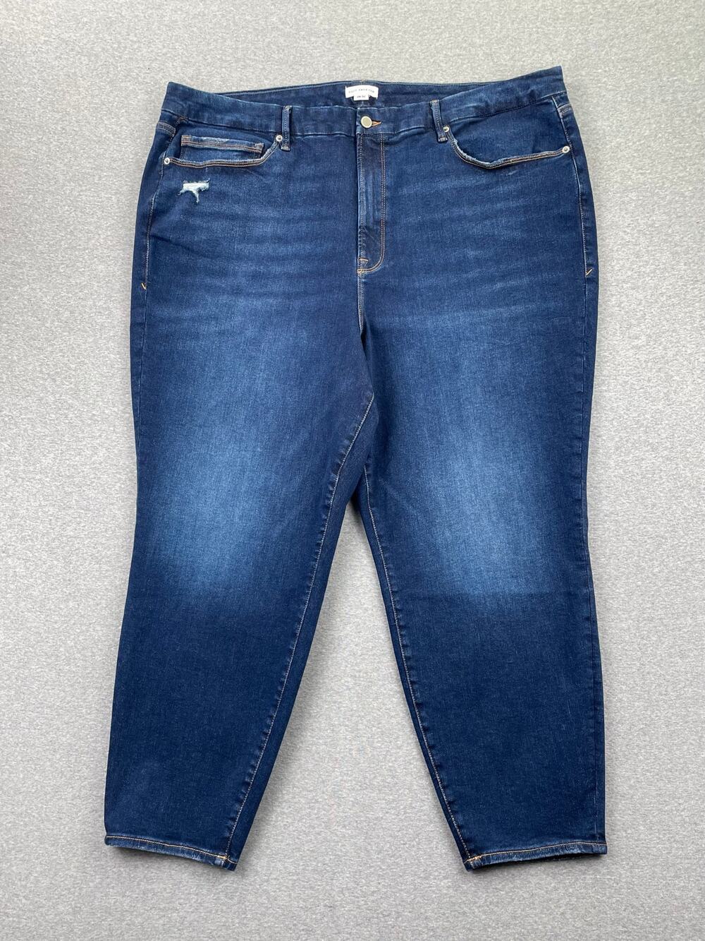 Good American Jeans Size 28-32 Blue Good Legs Skinny Crop Always Fit Dark Wash